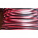 10cm Wire, 0.75mm in black/red
